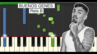 Buenos Genes Rels B Piano Tutorial MIDI [upl. by Benia]