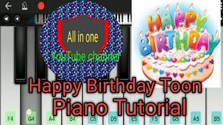 Easy Piano Tutorial Happy Birthday To You Mobile Piano [upl. by Chlores716]