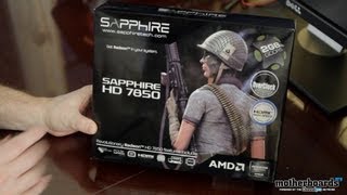 Sapphire HD 7850 Overclock Edition 2GB Video Card Unboxing [upl. by Jenne]