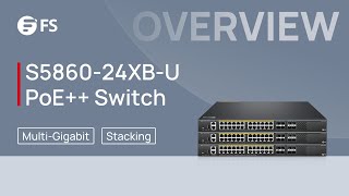 S586024XBU L3 PoE Switch Overall Introduction  FS [upl. by Scurlock]