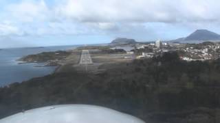 Florø Norway  Approach and Landing Runway 25 [upl. by Willner625]