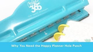 Why You Need a Happy Planner Hole Punch [upl. by Alikee]