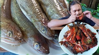 Tocino isdang TikiTiki  Lizard Fish Tocino  Cooking and Eating30 [upl. by Atidnan]