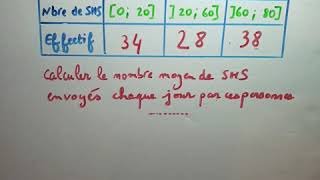 Astuce  Comment calculer la moyenne dune série statistiques avec des classes   Seconde [upl. by Ilbert464]