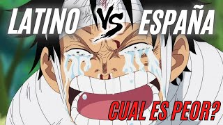 ESPAÑOL ESPAÑA VS LATINO DOBLAJE ONE PIECE  ¿ALGUIEN GANARA [upl. by Minsk]