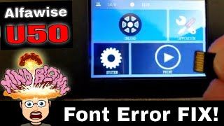 Solved The Alfawise U50 Font Update Error FIX U20 One saves the day [upl. by Elleinwad]