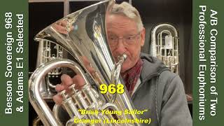 Euphonium Comparison Besson Sovereign 968 and Adms E1 Selected Including Intonation Graph [upl. by Gilburt879]