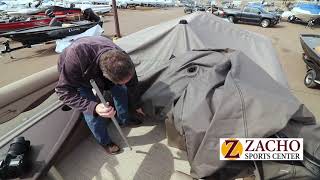 How to install a cover on a pontoon boat [upl. by Shumway800]