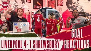 GORDON FABINHO AND FIRMINO GOALS SEND THE REDS THROUGH  LIVERPOOL 4 1 SHREWSBURY  GOAL REACTIONS [upl. by Notsla]