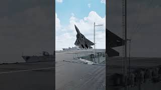 Sukhoi Su57 Executed a Flawless Touchdown on the Aircraft Carrier [upl. by Salahi924]