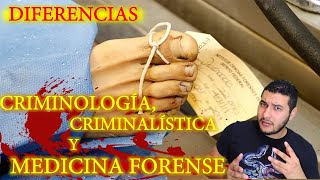 Diferencias entre Criminología y Criminalística y Medicina Forense [upl. by Kuska854]