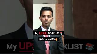 Best Booklist 📚 For UPSC 2024  Safin Hasan IPS 🔥 Motivational Speech ✨  shorts viral [upl. by Teillo]