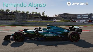 F1 Hongarije Hungaroring Boedapest 2024 Aston Martin AMR24 [upl. by Wash]