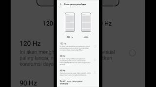 CARA SETTING REFRESH RATE HP INFINIX tutorial shorts [upl. by Marsh832]