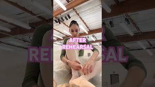 AFTER REHEARSAL ballerinarehearsalnutcrackerpointeshoesballetguestartistfreelancedancer [upl. by Akirat]