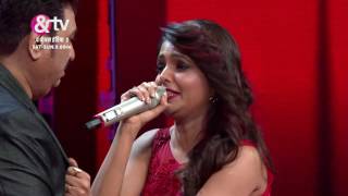 Sugandha Mishra Mimics Kajol  Moment  The Voice India S2  SatSun 9 PM [upl. by Hnim]