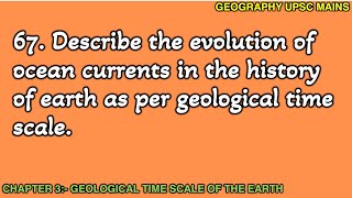 367 Evolution of Ocean Currents in Earths History  Geological Time Scale [upl. by Arbed]