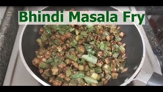 Bhindi Masala Fry  Bendekai Palya recipe  Okra Masala recipe quick Bendekaya fry recipe [upl. by Dammahum]