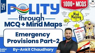 UPSC Polity Through MCQ  Polity Lecture 21 Emergency Provisions Part2  UPSC CSE StudyIQ [upl. by Llenart]