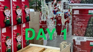 Home Depot Christmas 2024 Hatillo Setting Up DAY 1 Sept 16 [upl. by Htebesile]