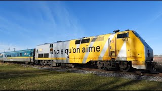 VIA Rail 72 903 And a Salute ChathamKent On Nov 9 24 [upl. by Eelloh]