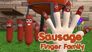 Sausage Finger Family 3D Nursery Rhyme for children  Happy Kids Song [upl. by Post62]