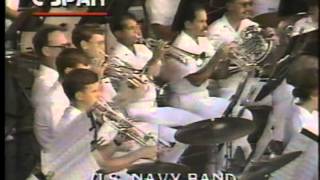 US Navy Band  Washington DC  Sylvan Theater quotThe Washington Post Marchquot [upl. by Jenesia]