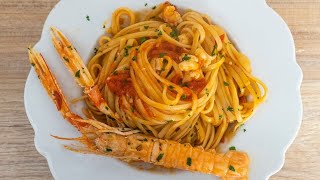 Linguine agli scampi –La vera ricetta originale [upl. by Eytak]