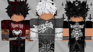 NEW EMO BOYS roblox outfits w codes amp links ♡ [upl. by Ysnat309]