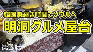 【韓国 明洞屋台】 乗り継ぎ時間が長かったので明洞の屋台へ遊びに行ってきました [upl. by Koppel]