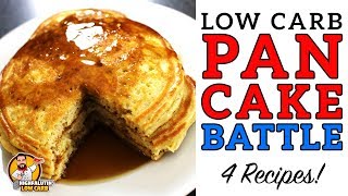 Low Carb PANCAKE BATTLE  The BEST Keto Pancake Recipe  Coconut Almond Cream Cheese amp Carbquick [upl. by Akimyt]