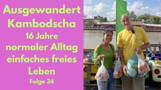 Ausgewandert Asien 16 Jahre normaler Alltag einfach und frei leben Einkauf beim alten Markt [upl. by Oam826]