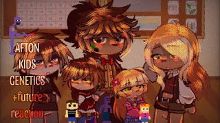 Afton Kids Genetics 🧬⁉️ future reaction past William and Mrs Afton react Gacha Club [upl. by Petunia]