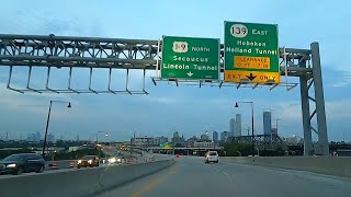 Driving in New Jersey  Route 7 in Kearny to Secaucus Road in Jersey City [upl. by Baler]