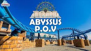 Abyssus  Energylandia  Front Row POV  4k 60fps [upl. by Adirf]