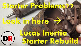 Lucas Starter Motor Rebuild for Classic Mini Inertia type NO COST Repair [upl. by Lecram]