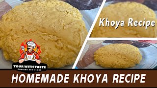 Khoya Recipe  Mawa Recipe Homemade Khoya  Easy Khoya Recipe [upl. by Annahsad]