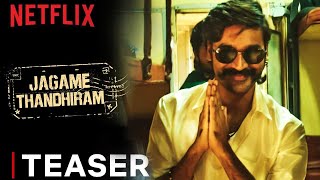 Jagame Thandhiram  Teaser  Dhanush Aishwarya Lekshmi Karthik Subbaraj  Netflix India  Reaction [upl. by Neelhtak]