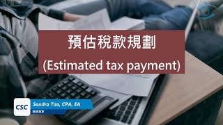 預估稅款規劃 Estimated Tax Payment [upl. by Runstadler]