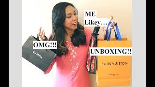 Gucci Chanel Louis Vuitton Unboxing [upl. by Oicnevuj]