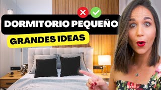 ✅Haz Esto en DORMITORIOS PEQUEÑOS 🔥 Tips para que un Dormitorio pequeño parezca grande y elegante [upl. by Fons214]