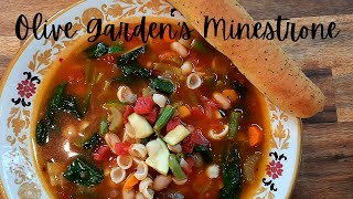 How to make THE OLIVE GARDENS  Minestrone SoupRestaurant Recipe Recreations [upl. by Rudwik880]