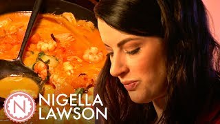 Nigella Lawsons Thai Yellow Pumpkin and Seafood Curry  Nigella Bites [upl. by Murry653]