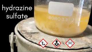 HYDRAZINE SULFATE by the ketazine process [upl. by Sandell]