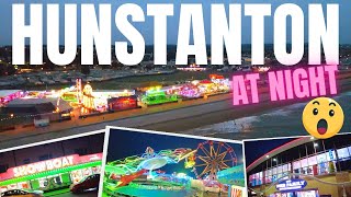 Hunstanton Seafront Tour At Night 🌛 [upl. by Mccall]