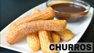 Easy Homemade Churros Recipe  How to Make Churros [upl. by Sloane592]