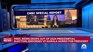 Joe Biden drops out of 2024 presidential election endorses Kamala Harris  Special Report [upl. by Yekcor]