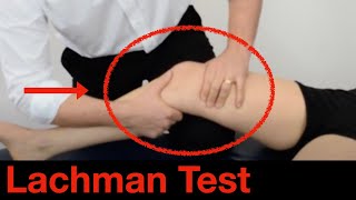 How to perform an ACL Lachman test for the Knee ligaments [upl. by Eislek]