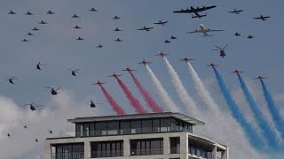 70 aircraft flyover for Queens Platinum Jubilee in London 👑 [upl. by Lou]