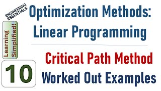 CPM  Critical Path Method  Master Optimization in Linear Programming [upl. by Eatnhoj205]